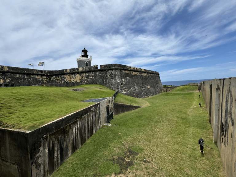 Castillo San Felipe del Morro, the six-level Spanish fortress on the headland at the tip of Old San Juan, Puerto Rico