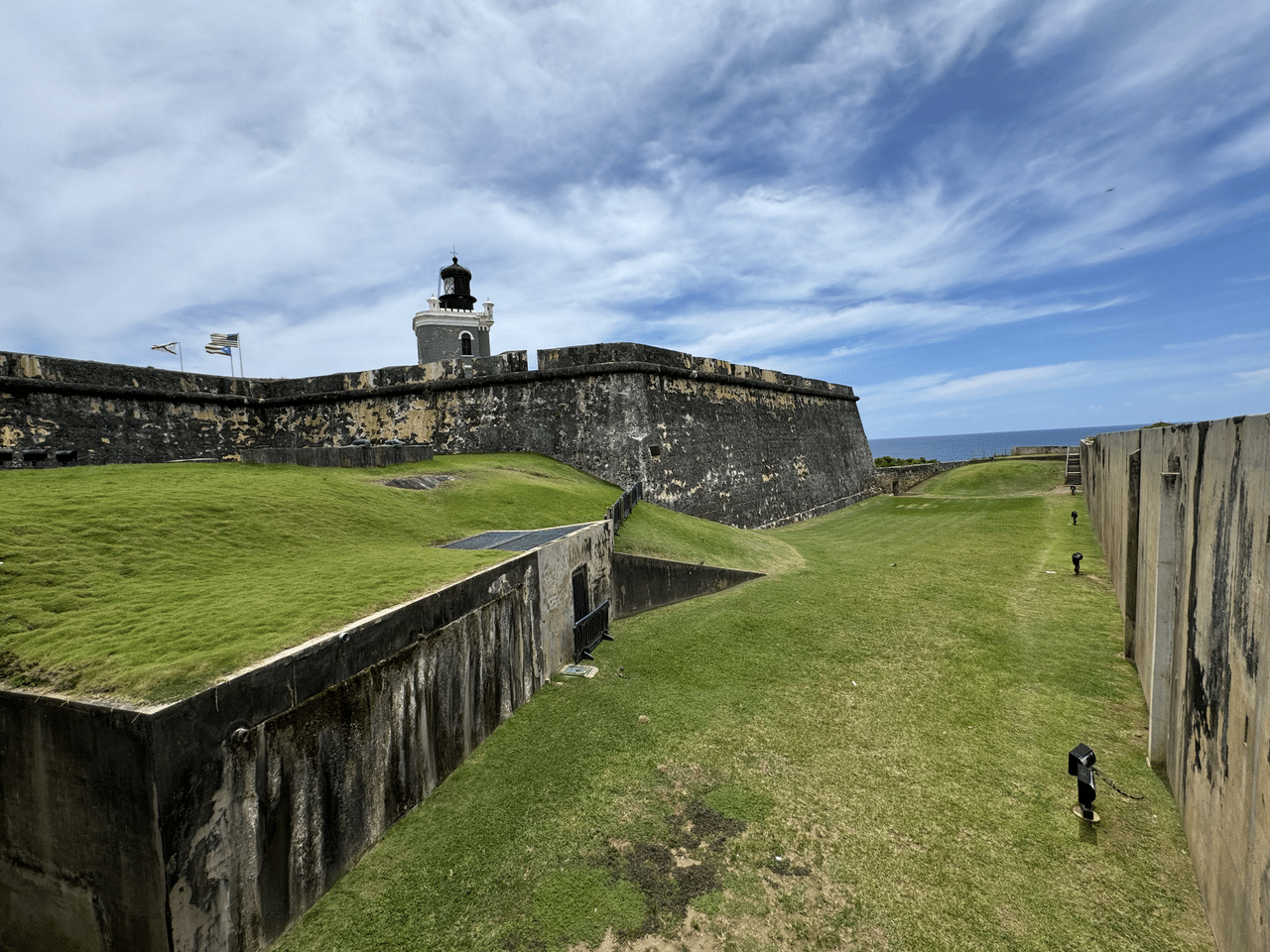 Castillo San Felipe del Morro, the six-level Spanish fortress on the headland at the tip of Old San Juan, Puerto Rico